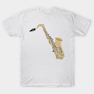 Tenor Saxophone Jazz Band Blues T-Shirt